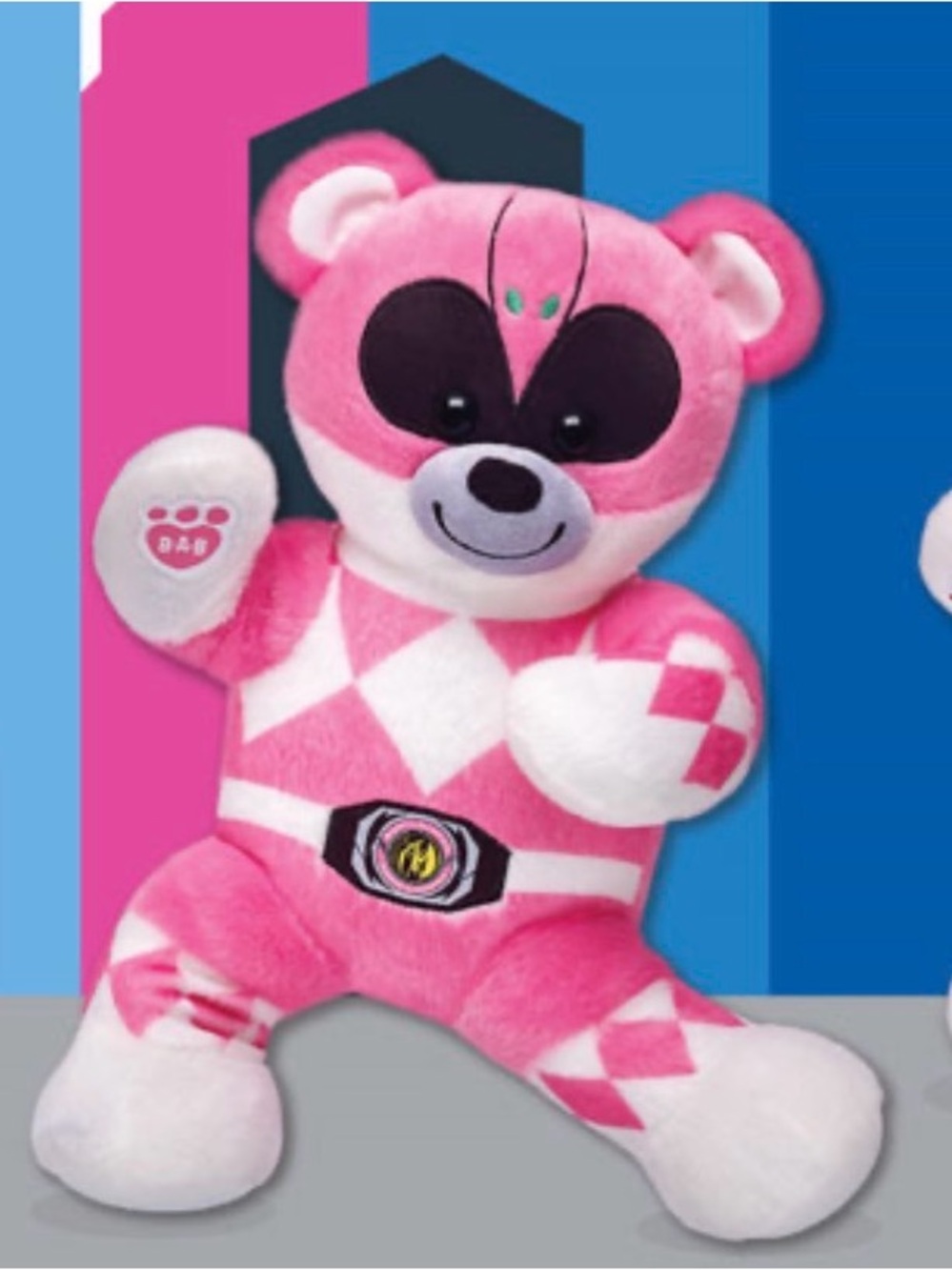 Build-A-Bear Workshop Mighty Morphin Pink Power Ranger Bear Plush
